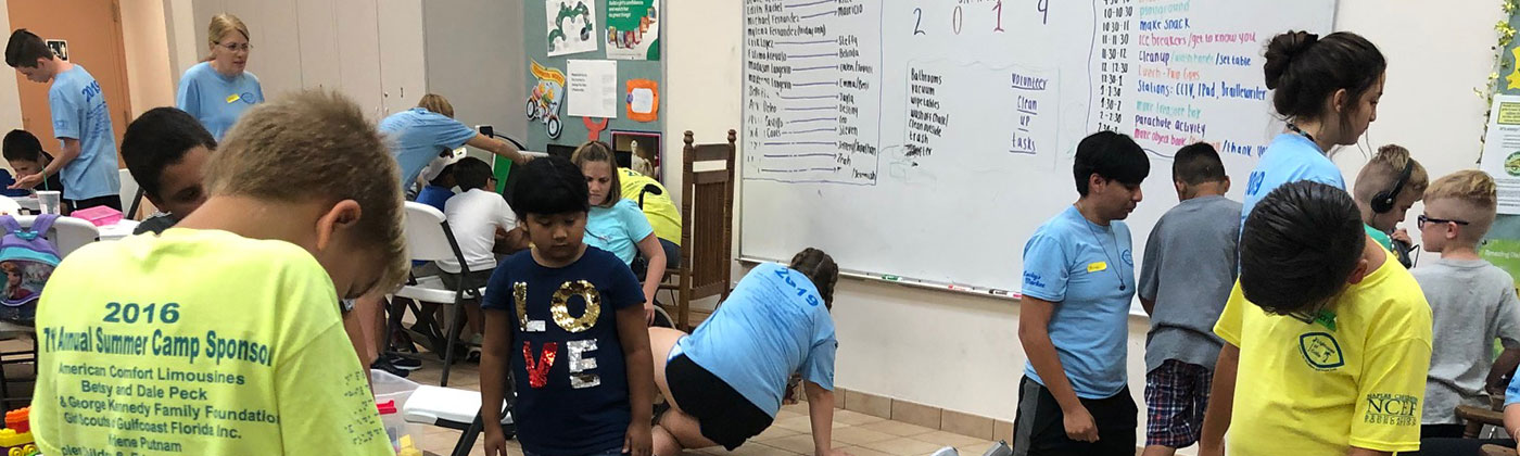 Group during summer camp program